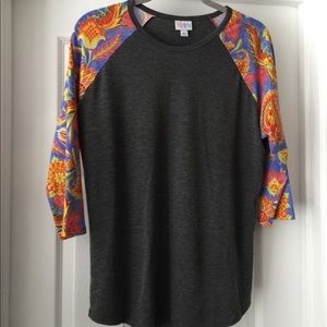 Lularoe Randy Paisley Floral Sz L New